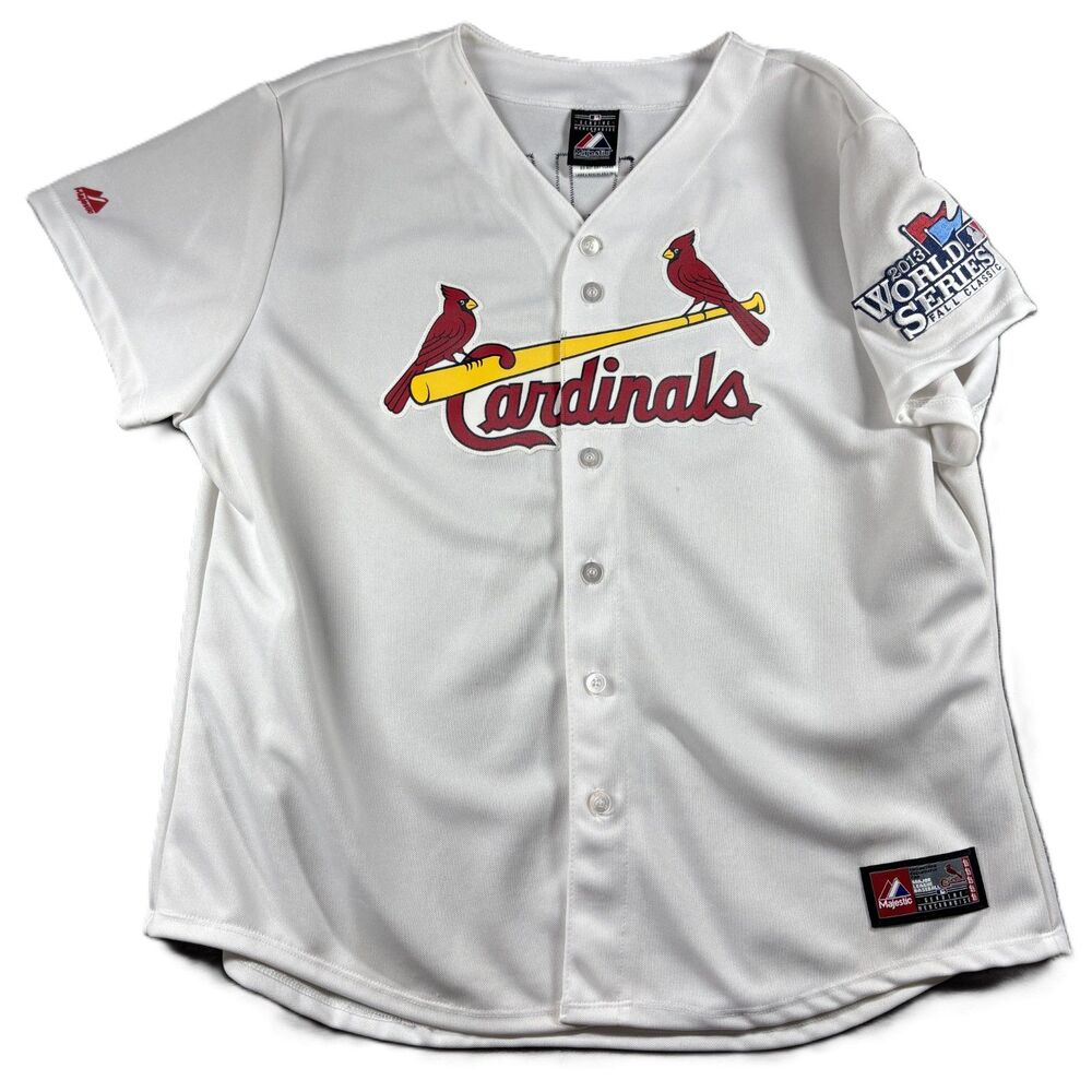 St. Louis Cardinals Majestic Stitched Embroidered Jersey Molina Women XXL P202